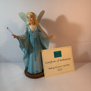Walt Disney's Pinocchio's "The Blue Fairy Making Dreams Come True" Figurine COA